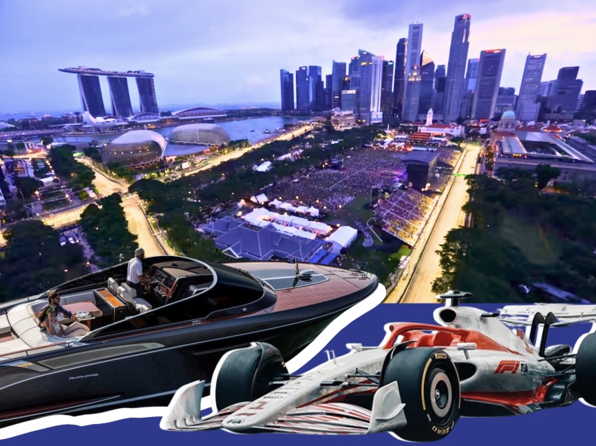 Singapore F1 boat yacht charter